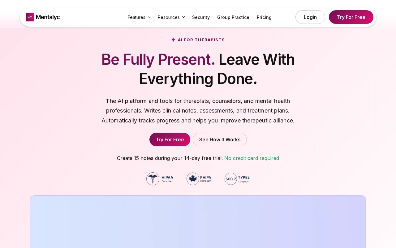 Mentalyc — preview screenshot