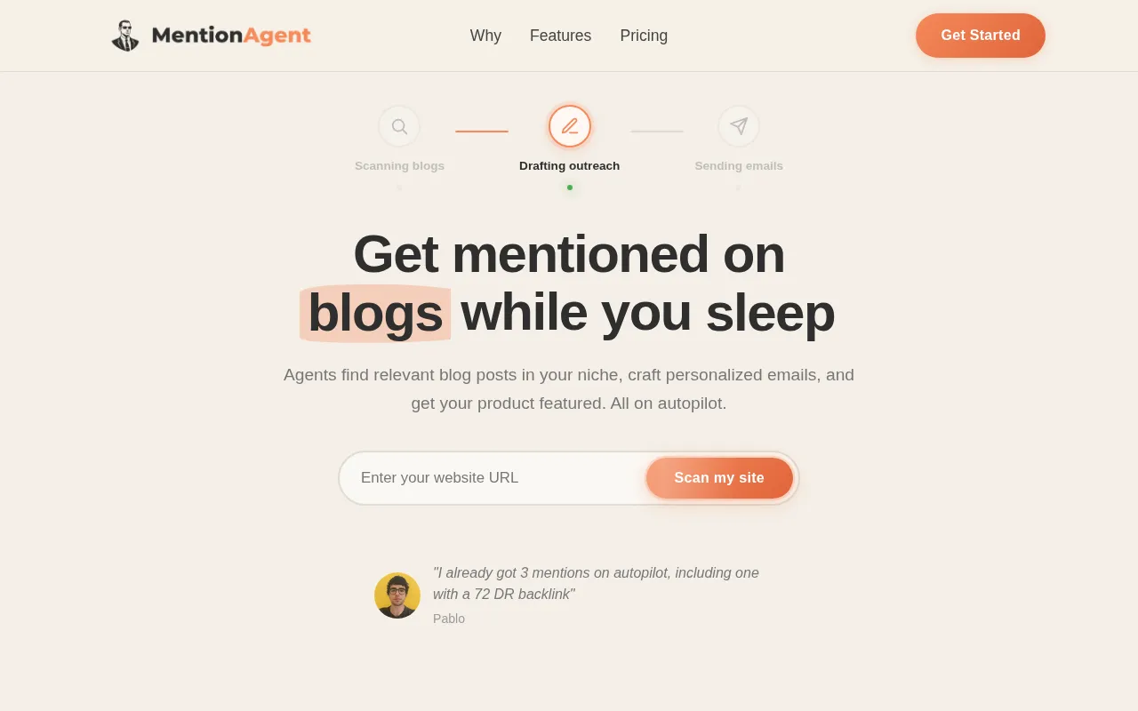 MentionAgent — preview screenshot