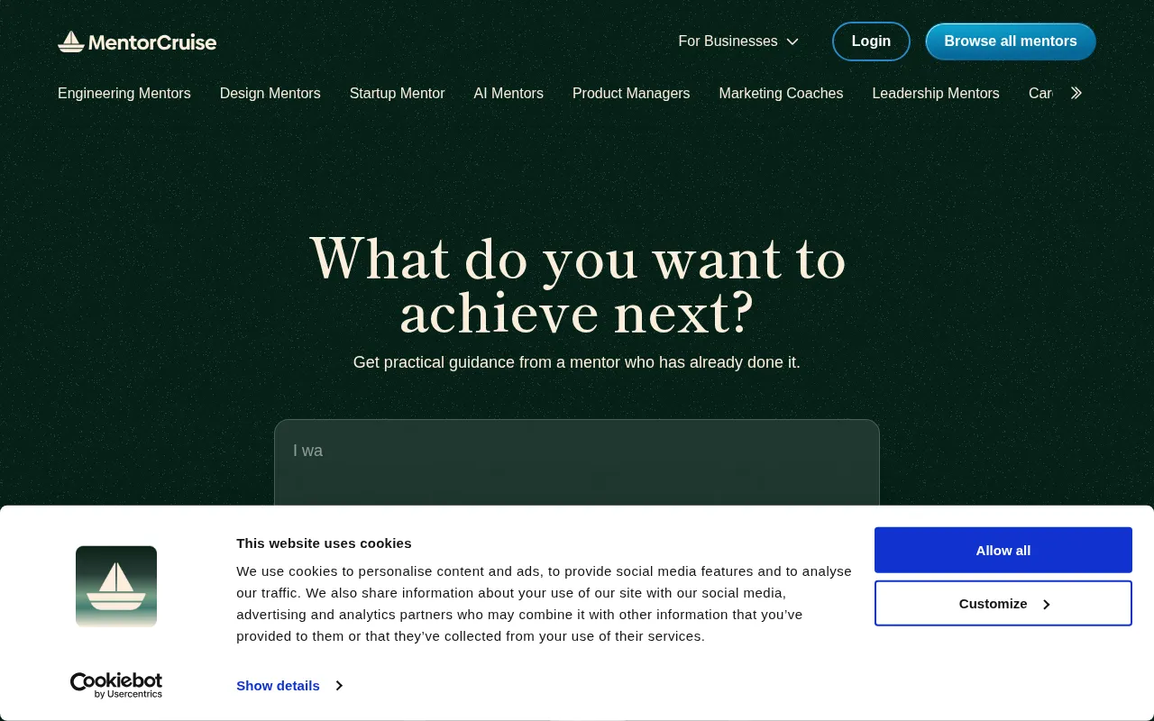 MentorCruise — preview screenshot