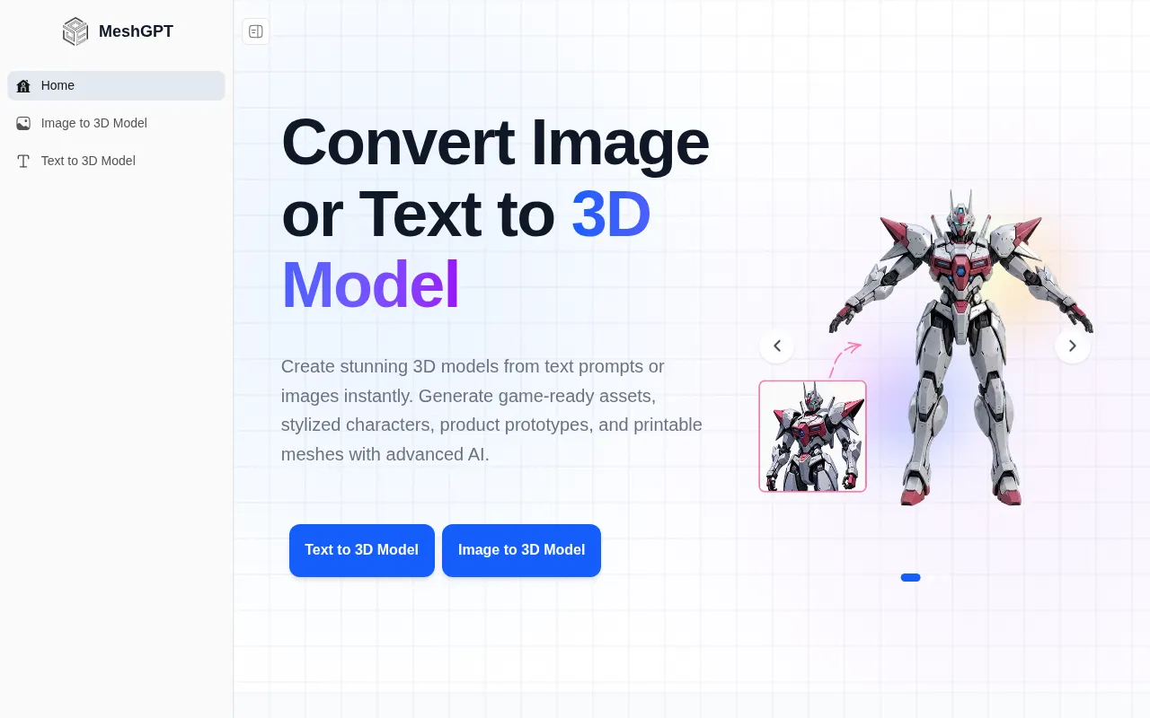 MeshGPT — preview screenshot