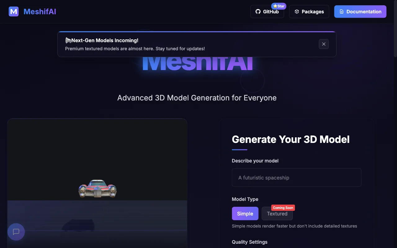 MeshifAI — preview screenshot