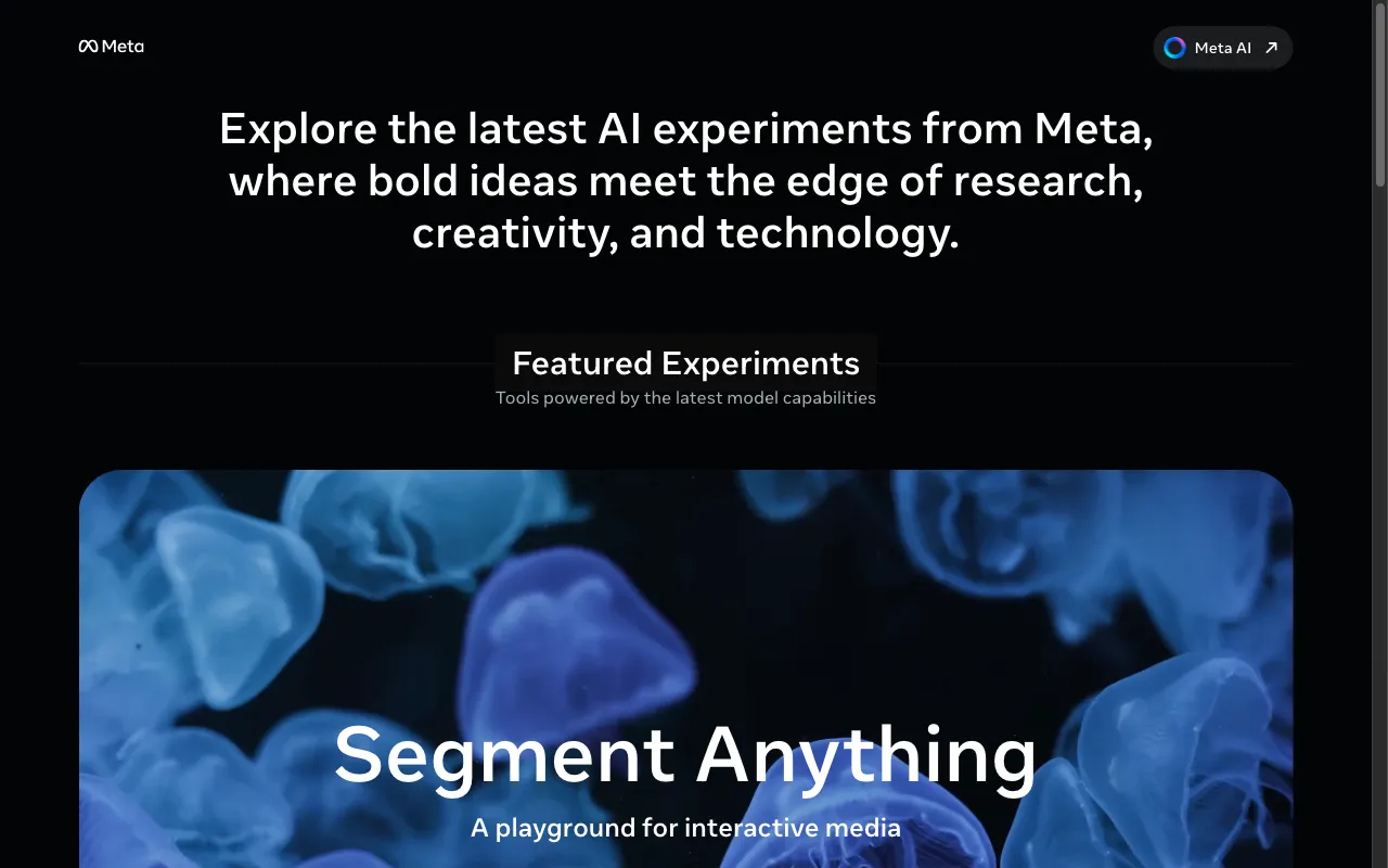 Meta AI Demos — preview screenshot