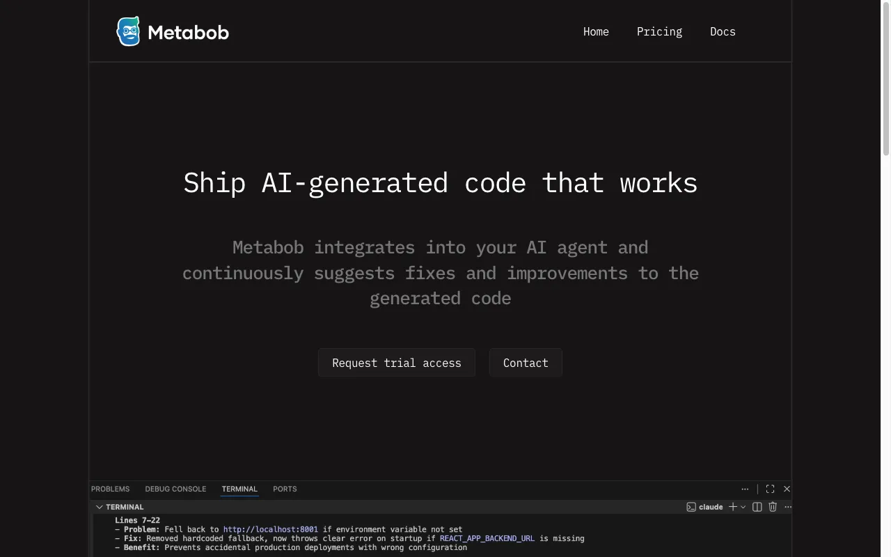 Metabob — preview screenshot