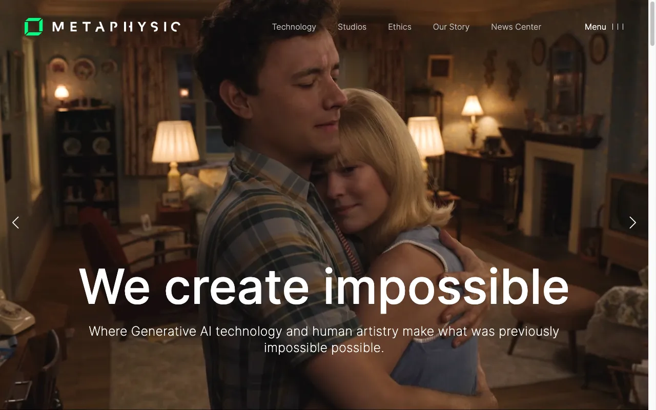 Metaphysic AI — preview screenshot