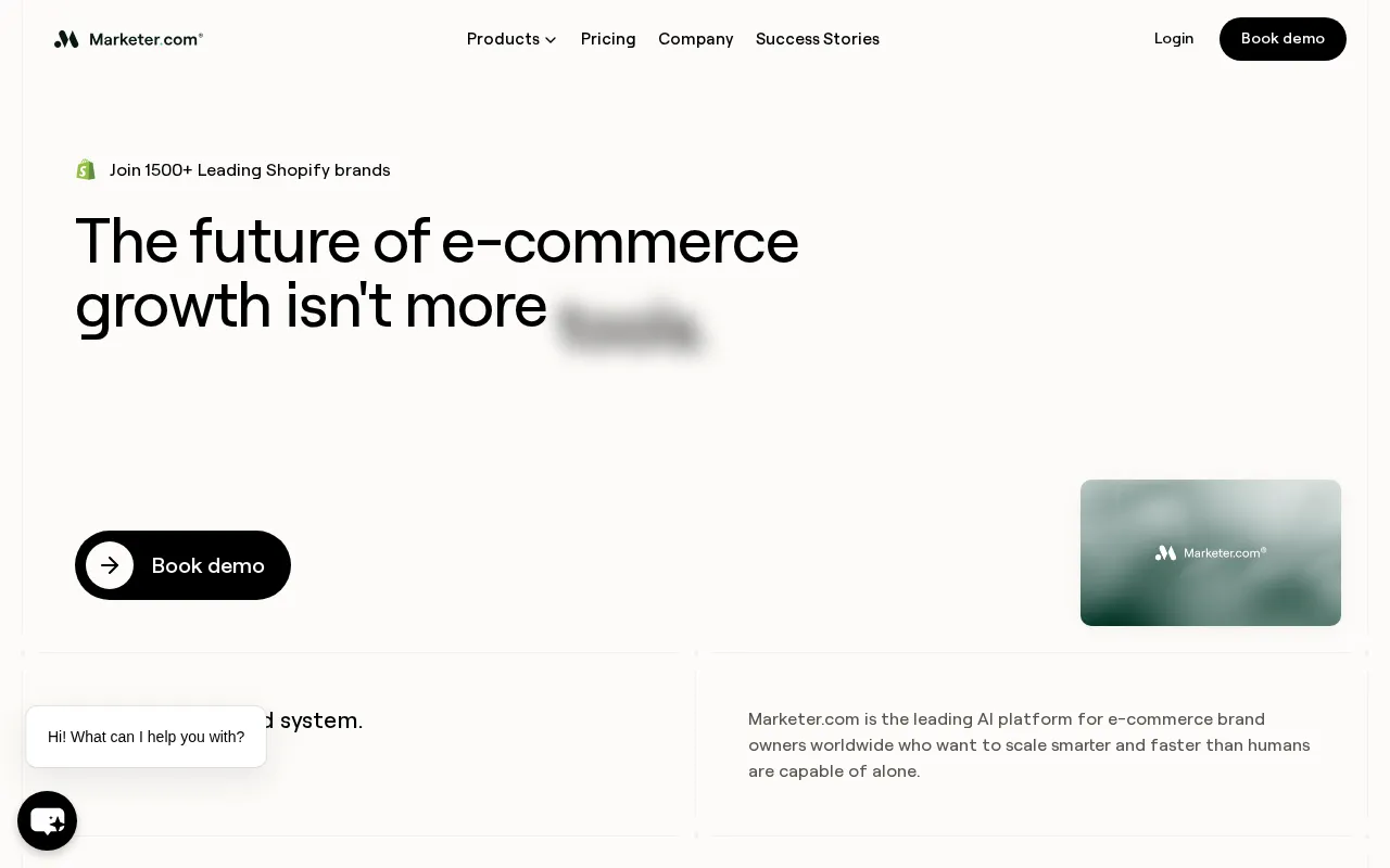 Marketer — preview screenshot
