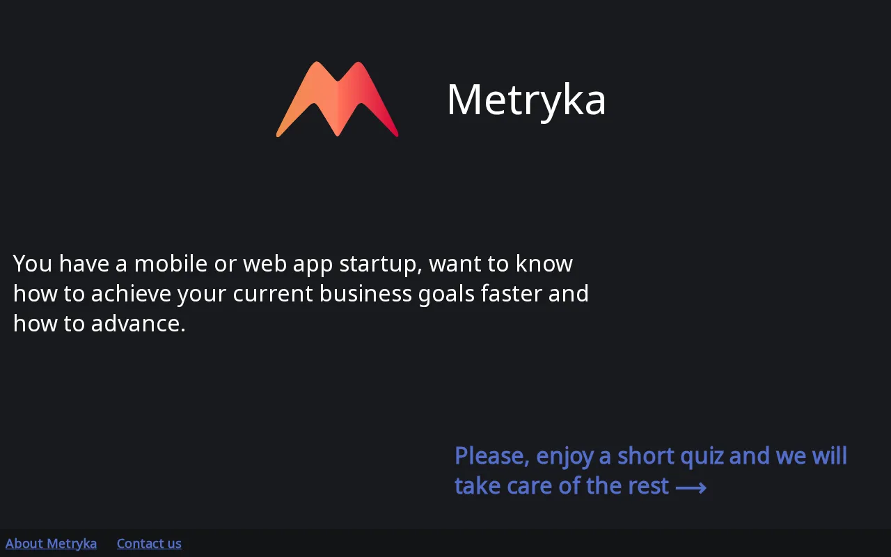 Metryka — preview screenshot