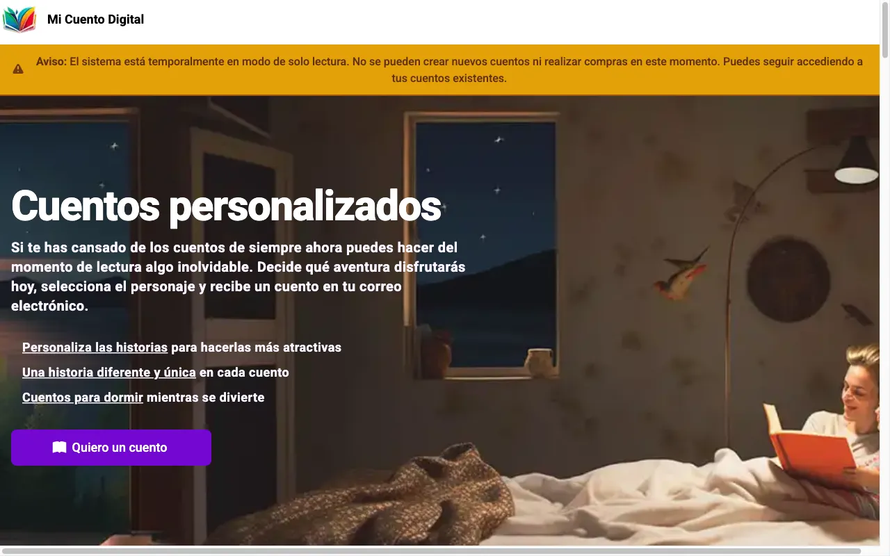 Mi Cuento Digital — preview screenshot