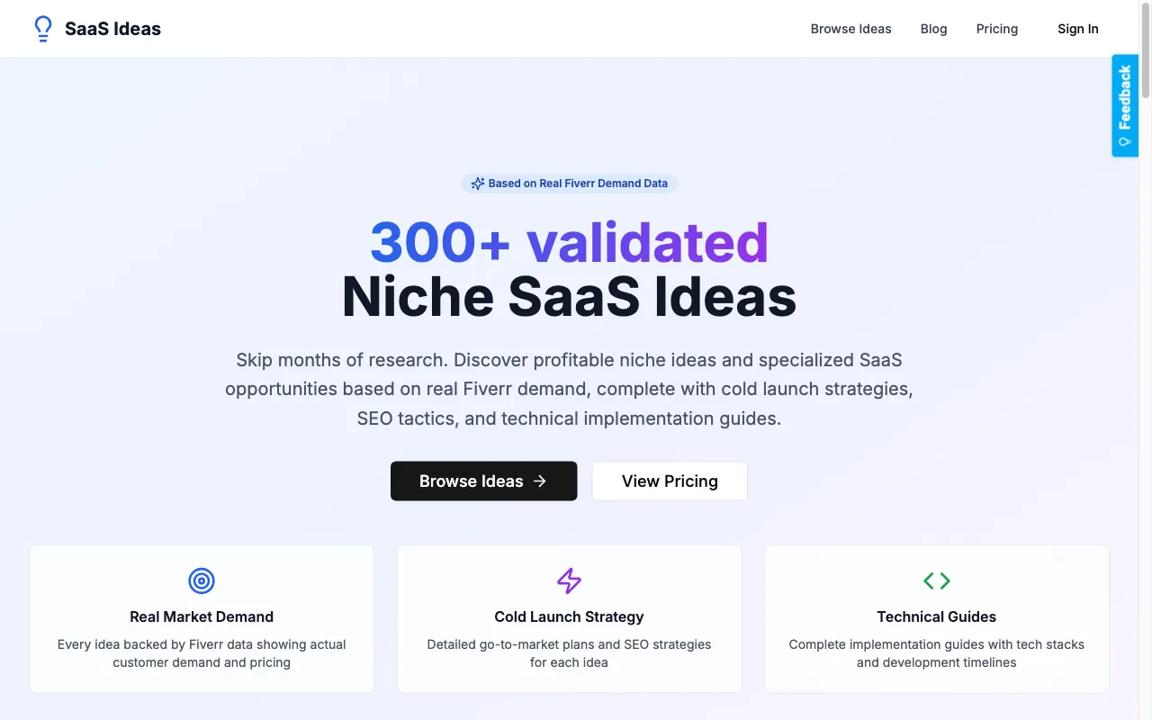 Micro Saas Ideas — preview screenshot