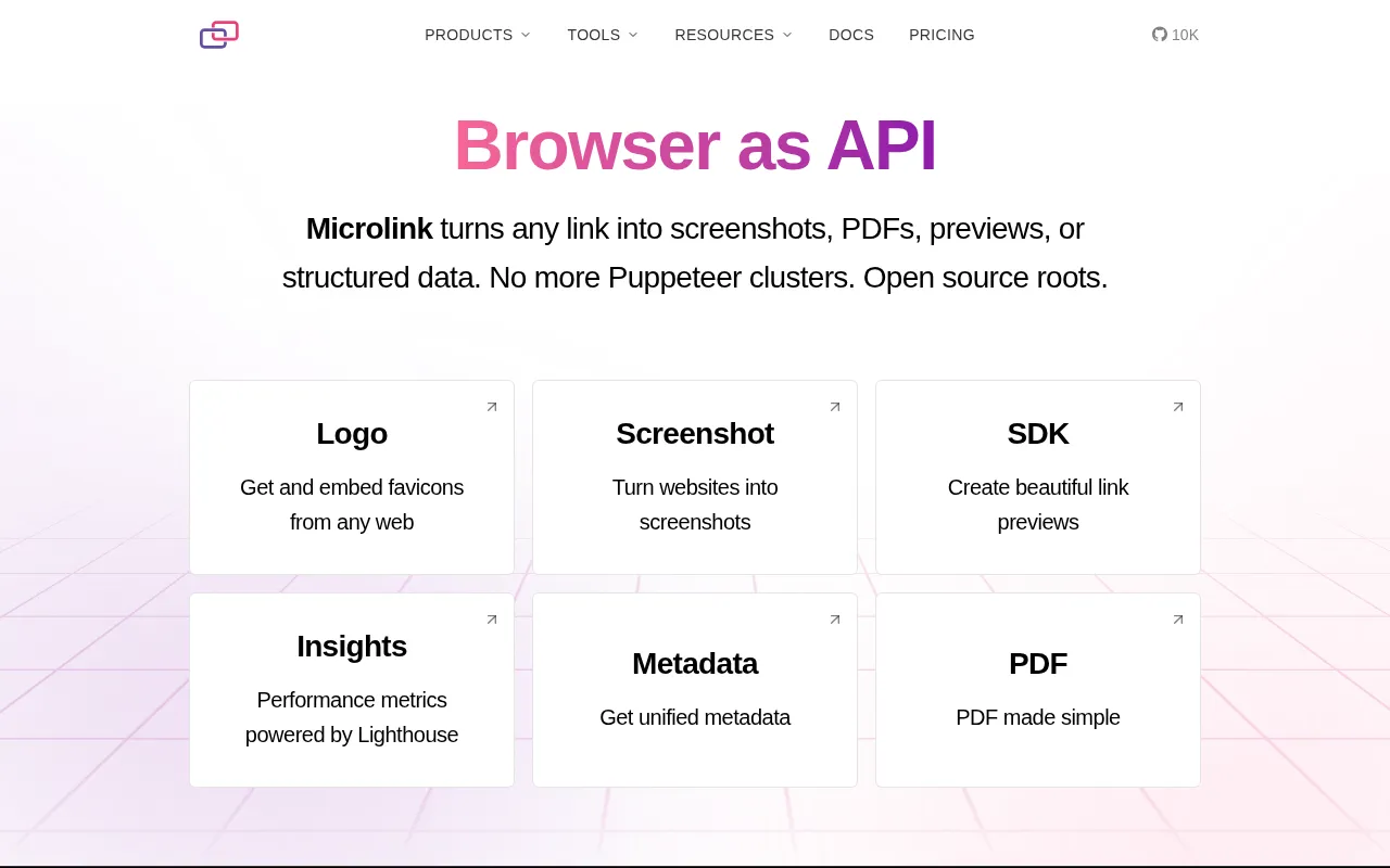 microlink.io — preview screenshot