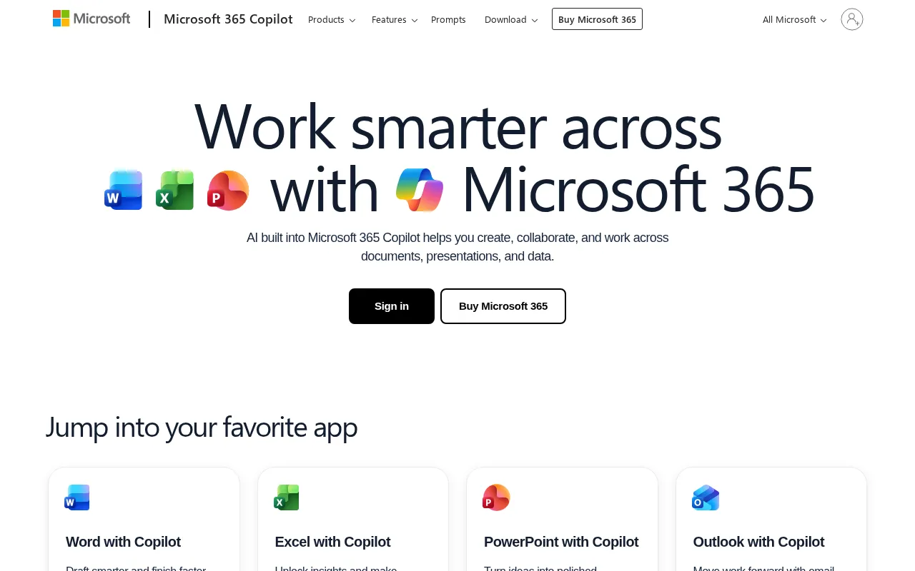 Microsoft 365 — preview screenshot