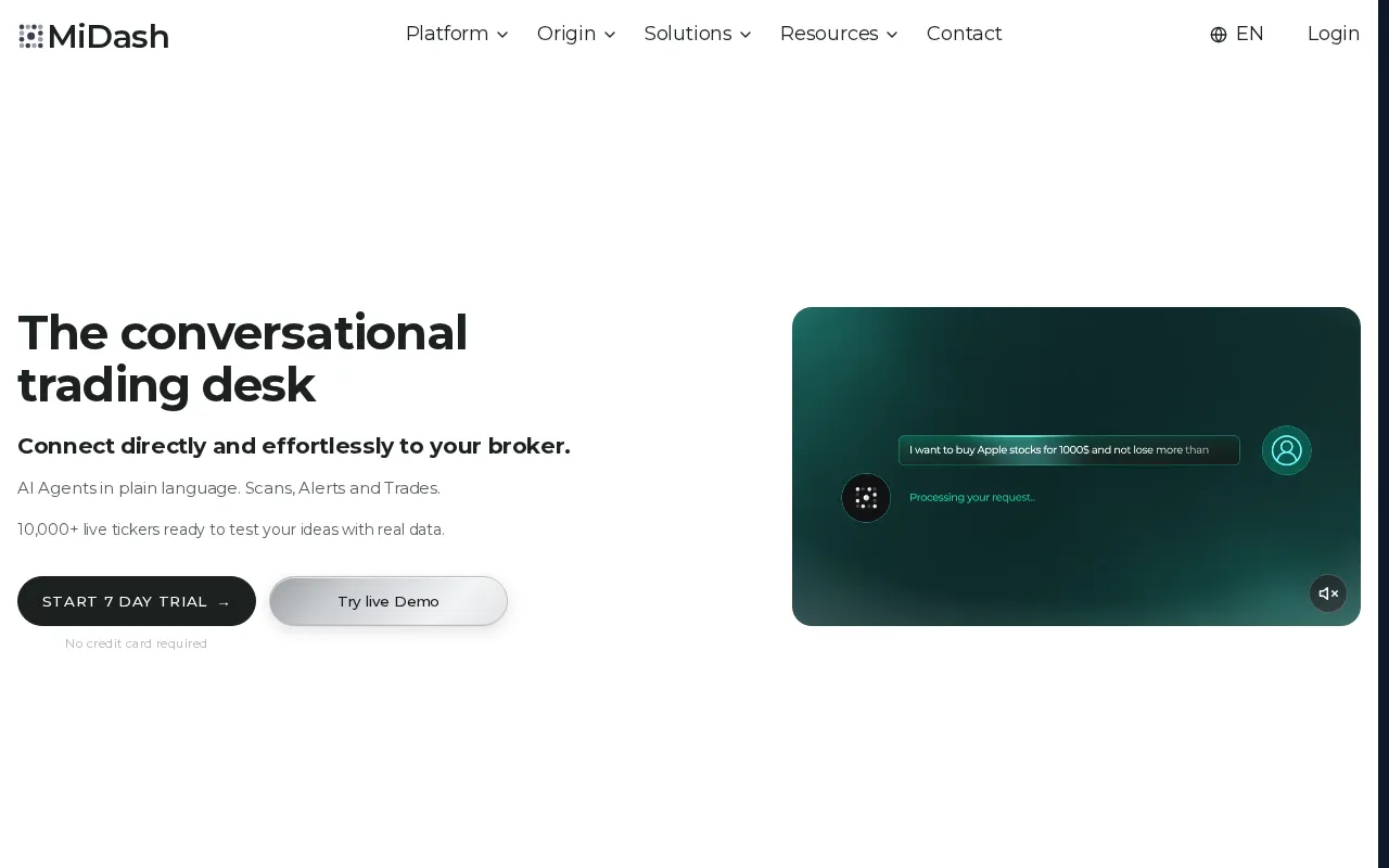 MiDash AI — preview screenshot