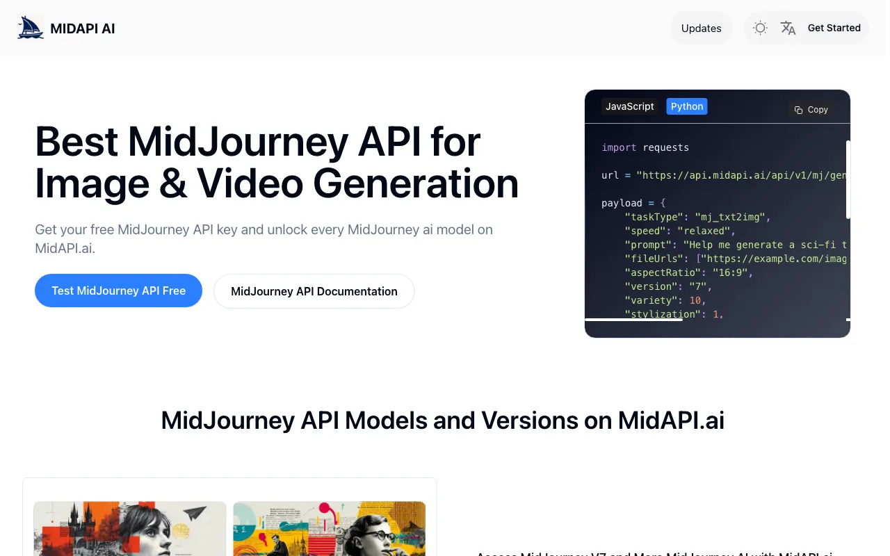 MidAPI.ai — preview screenshot