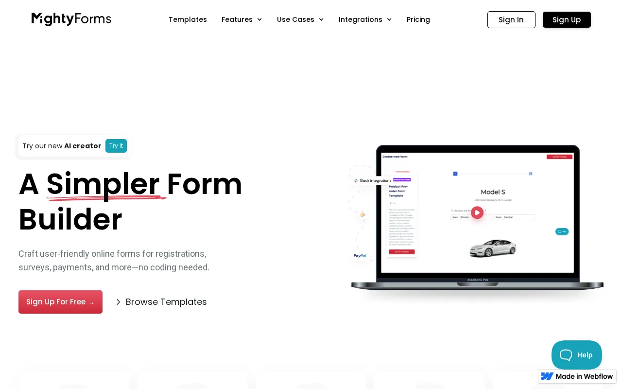 MightyForms — preview screenshot