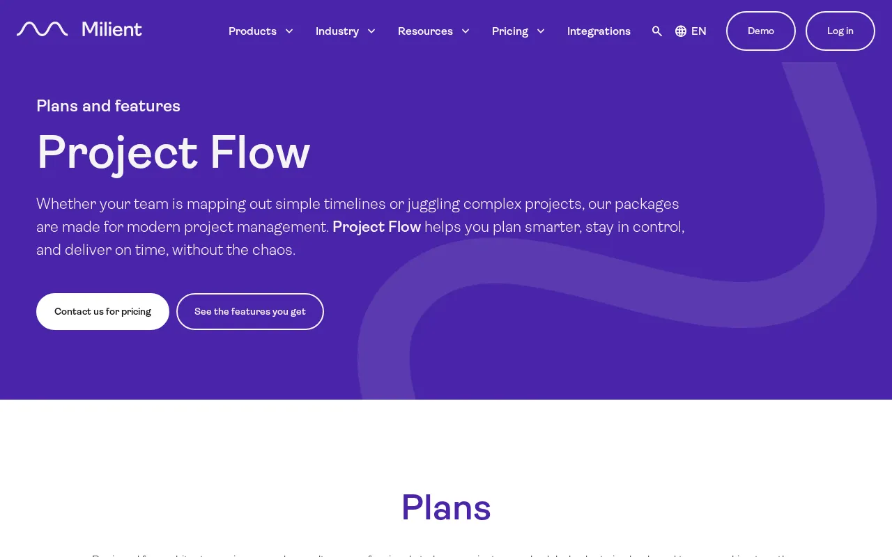 Milient Software — pricing page