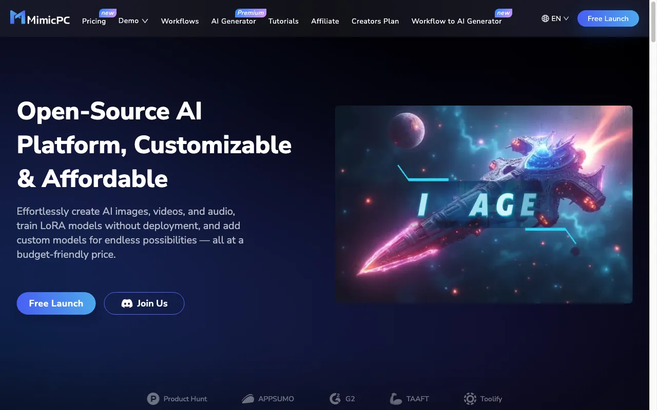 MimicPC — preview screenshot