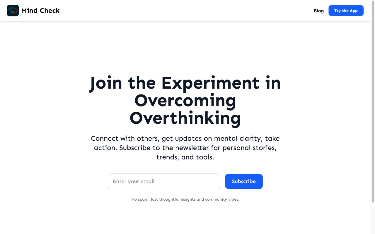 Mind Check — preview screenshot