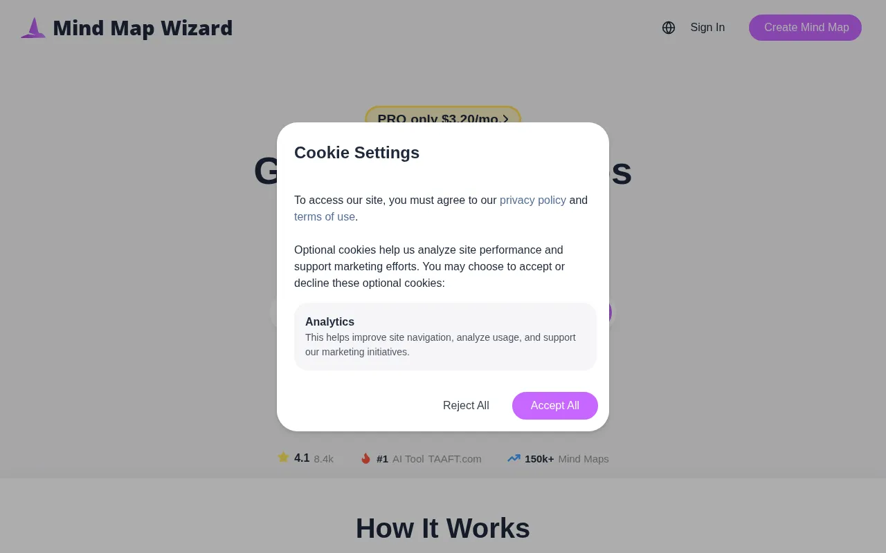 Mind Map Wizard — preview screenshot