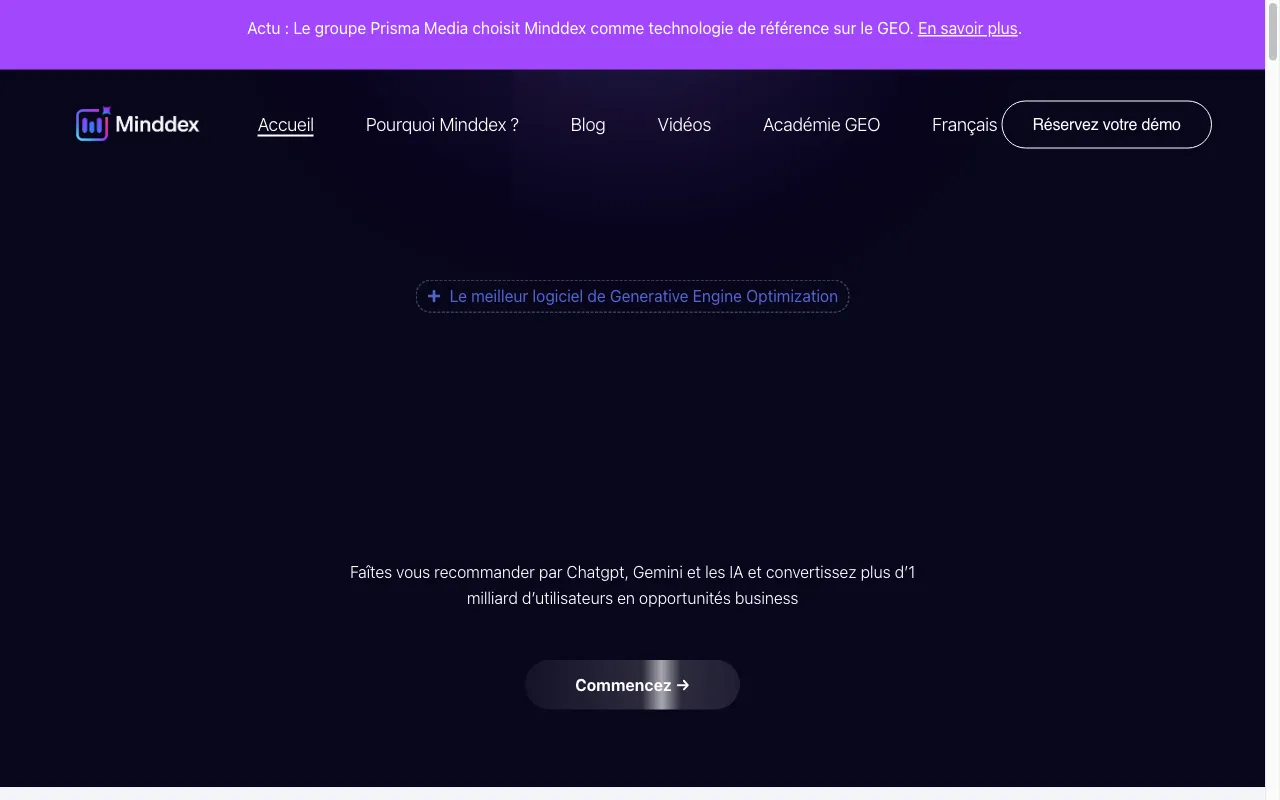 Minddex.ai — preview screenshot