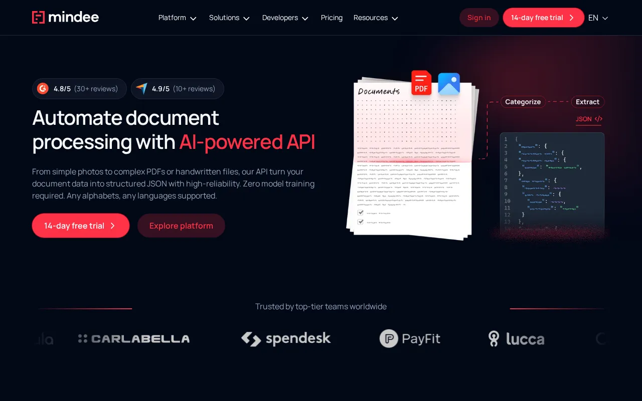 Mindee — preview screenshot