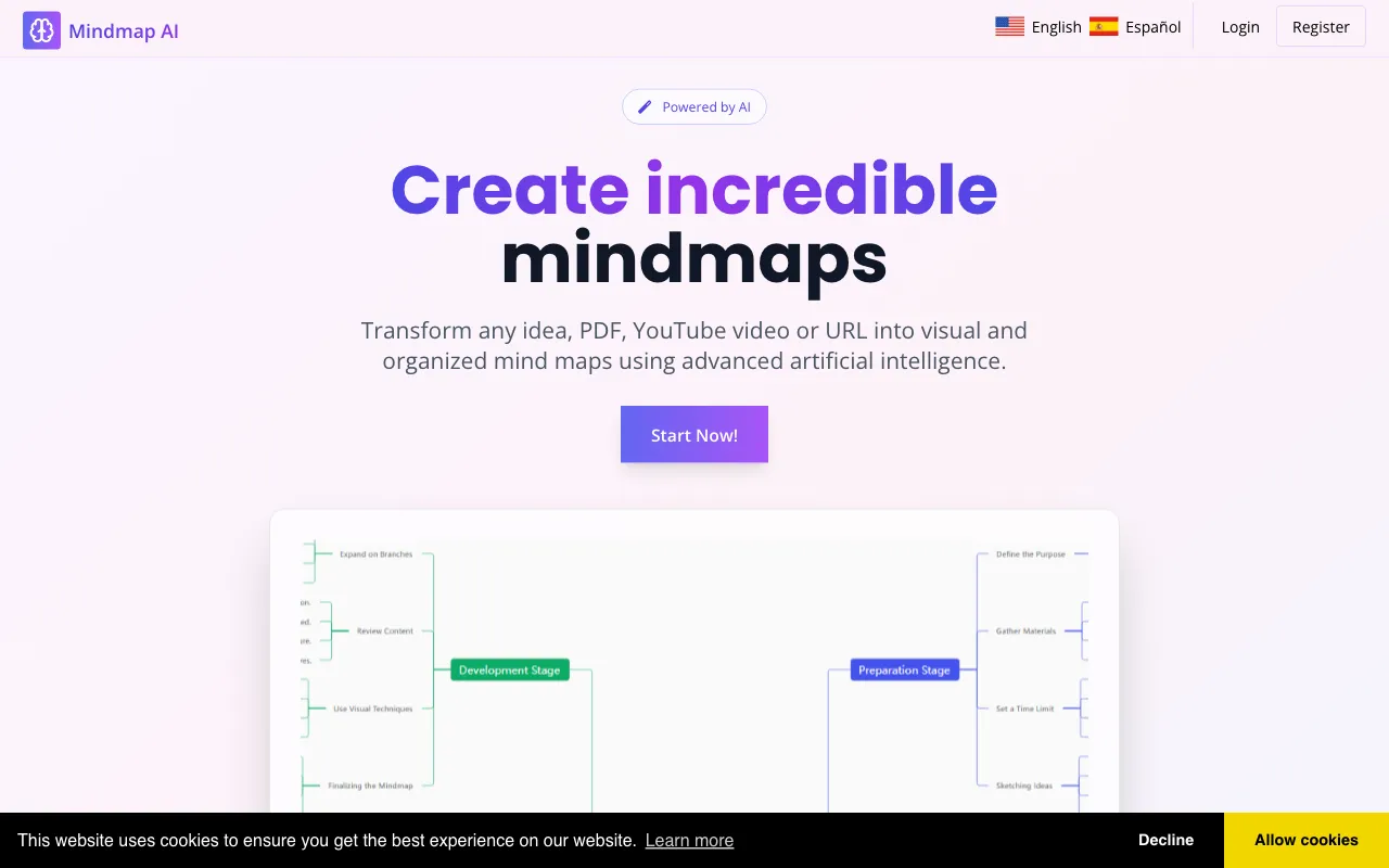 Mindmap AI — preview screenshot