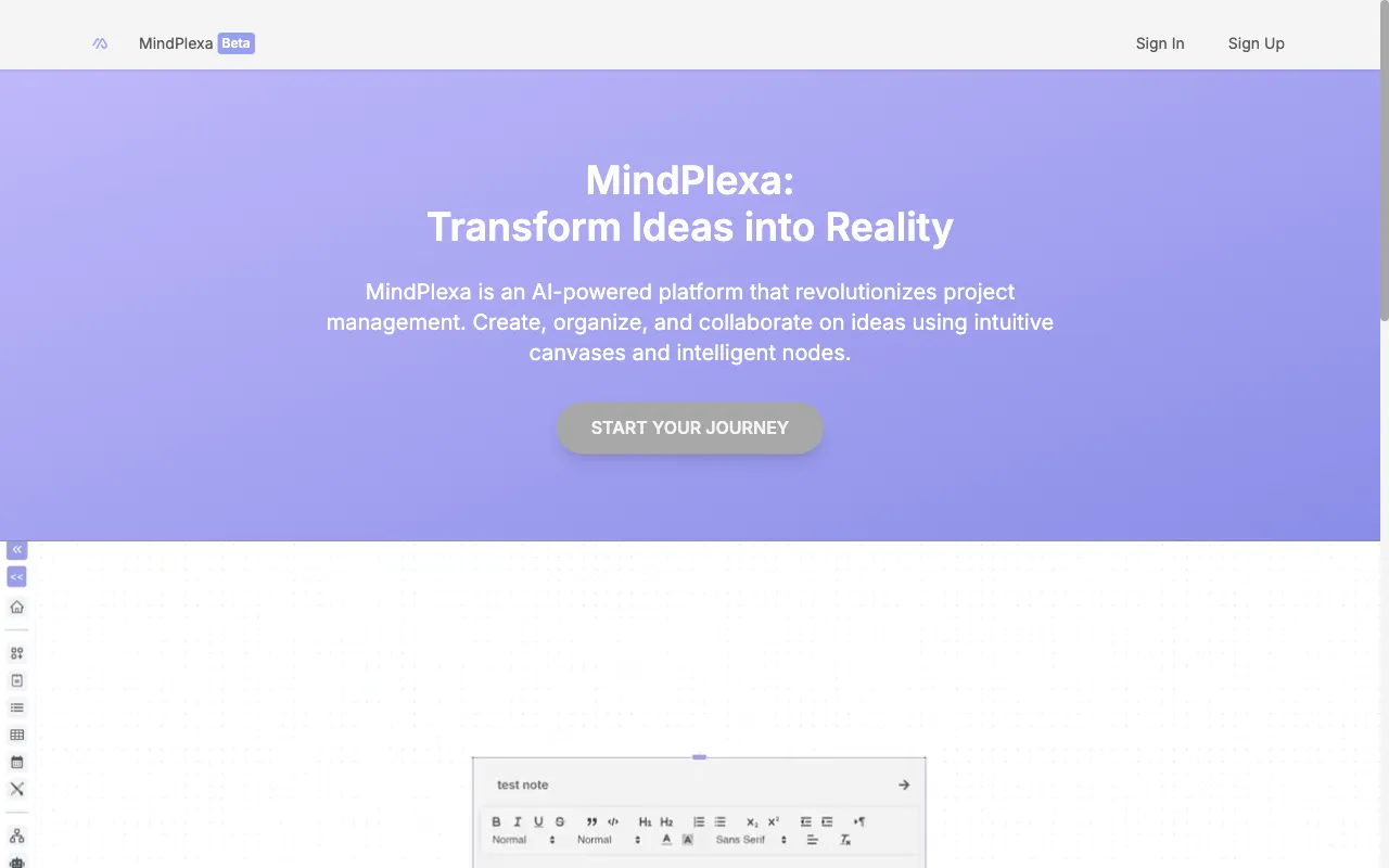 MindPlexa — preview screenshot