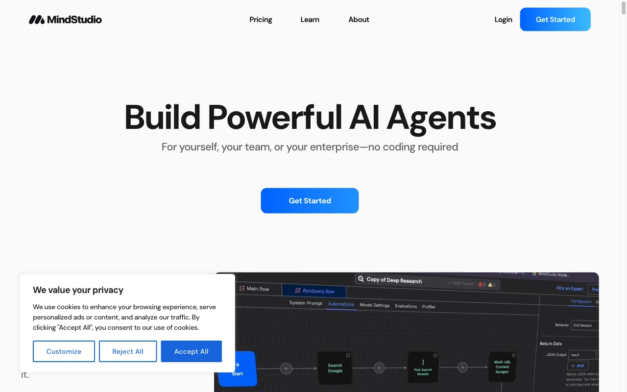 MindStudio — preview screenshot