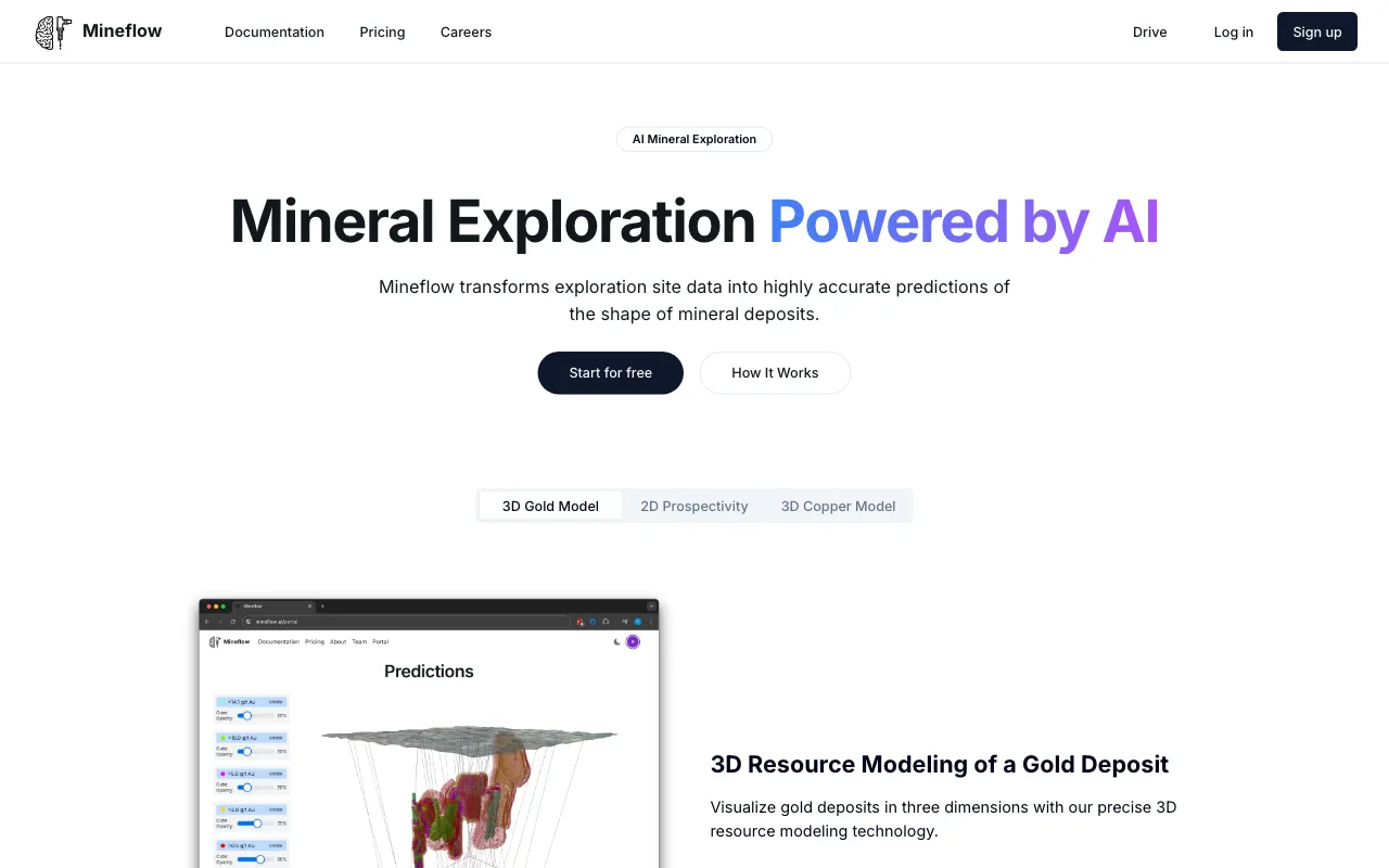 Mineflow (YC S24) — preview screenshot