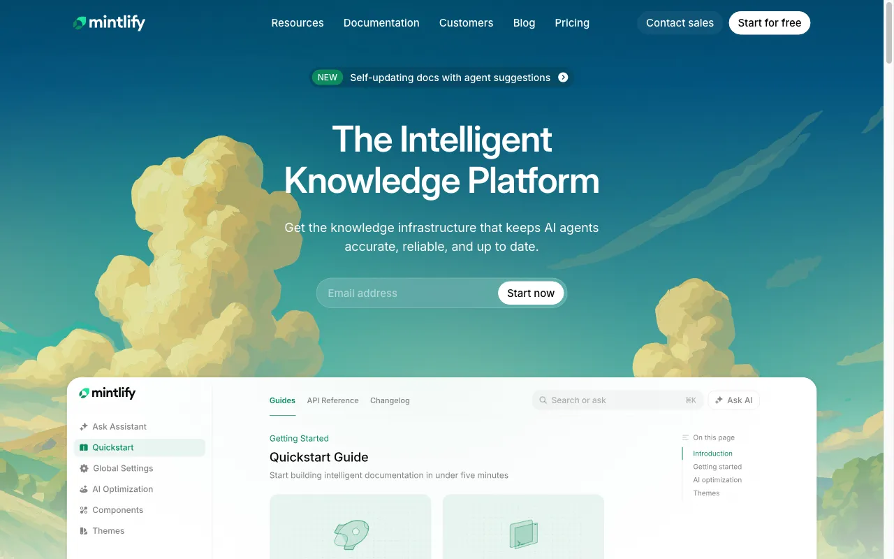 Mintlify — preview screenshot