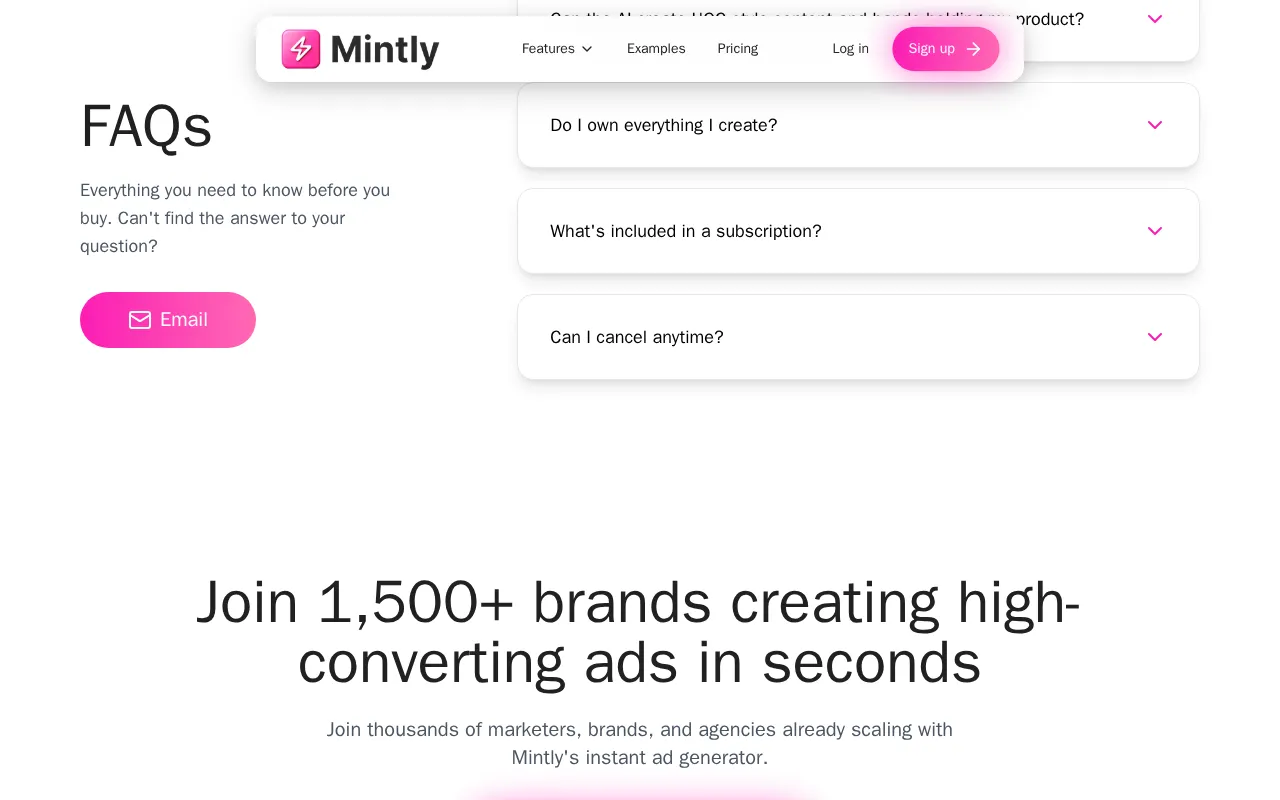 Mintly 2.0 — preview screenshot