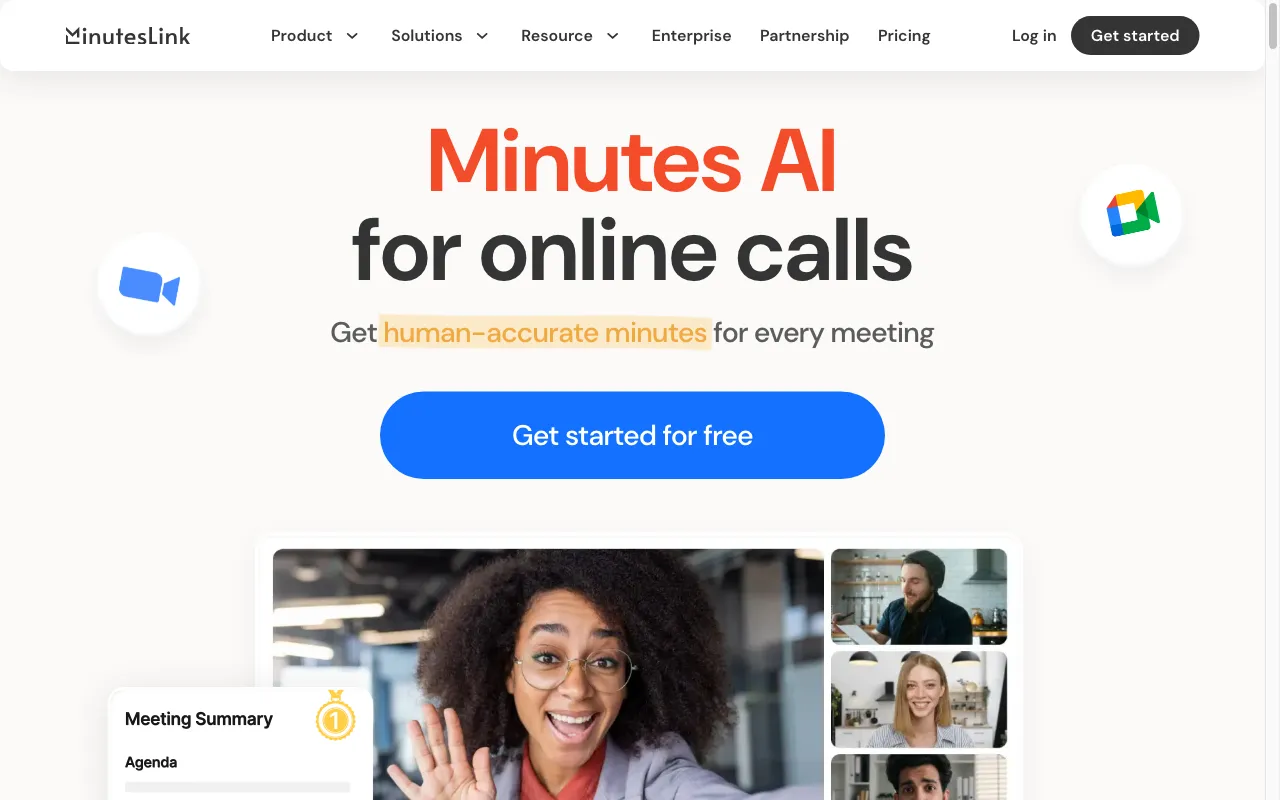 MinutesLink — preview screenshot