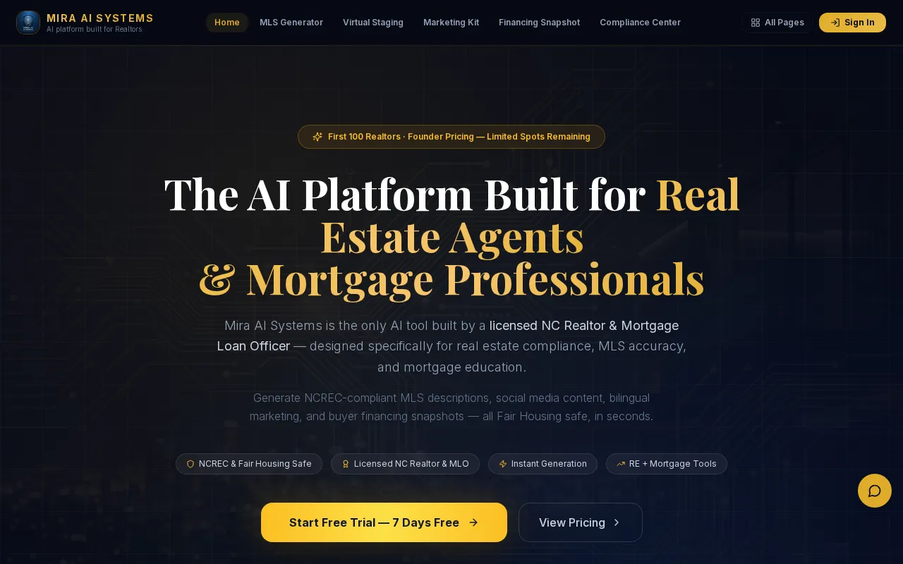 Mira AI Systems — preview screenshot