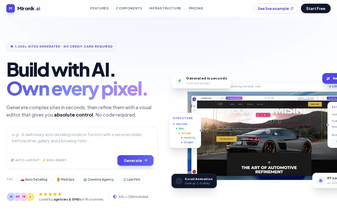 Mironik — preview screenshot