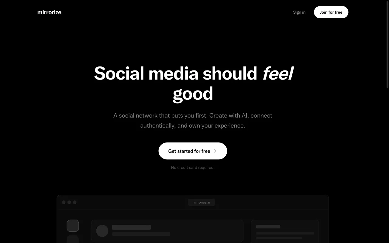 Mirrorize AI — preview screenshot
