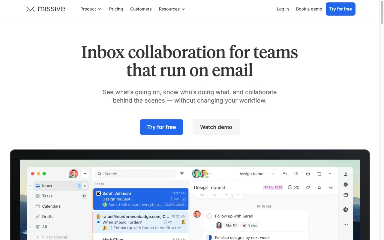 Missive — preview screenshot