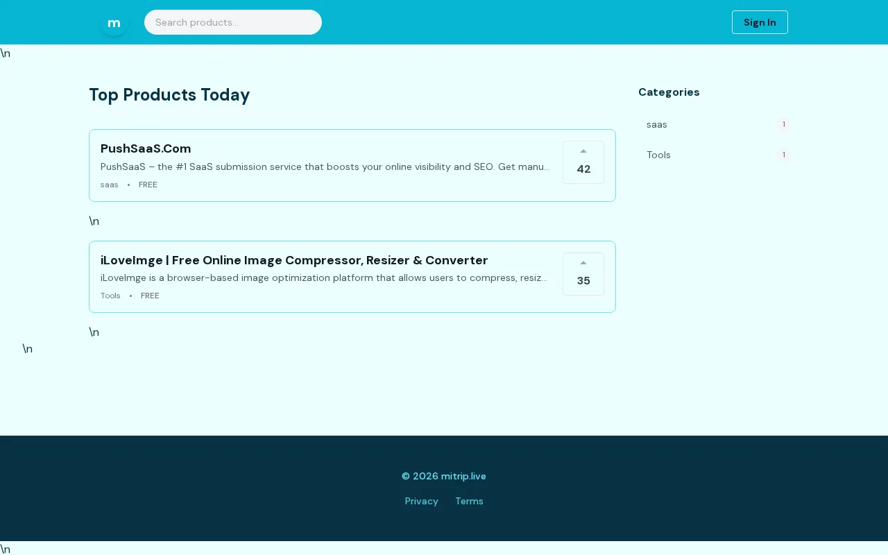 Mitrip — preview screenshot