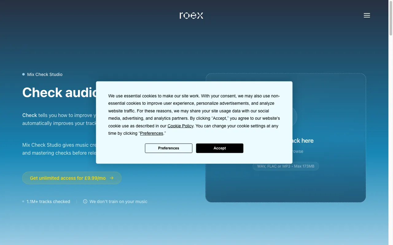 Mix Check Studio — preview screenshot