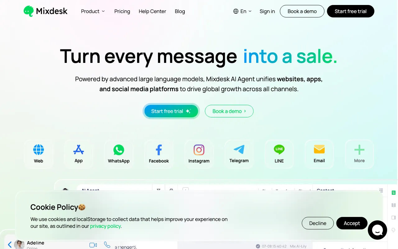 Mixdesk — preview screenshot