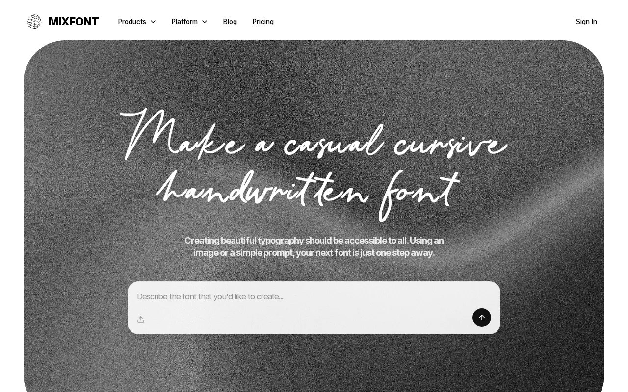 Mixfont — preview screenshot