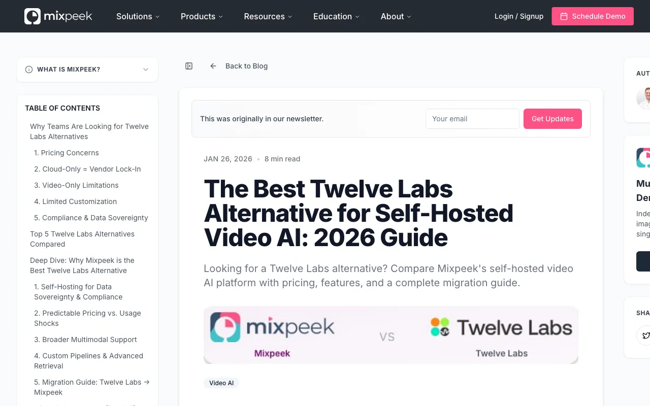MixPeek — pricing page