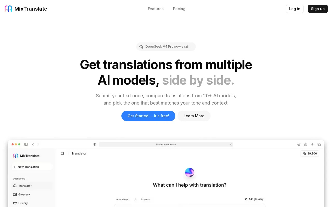 MixTranslate — preview screenshot
