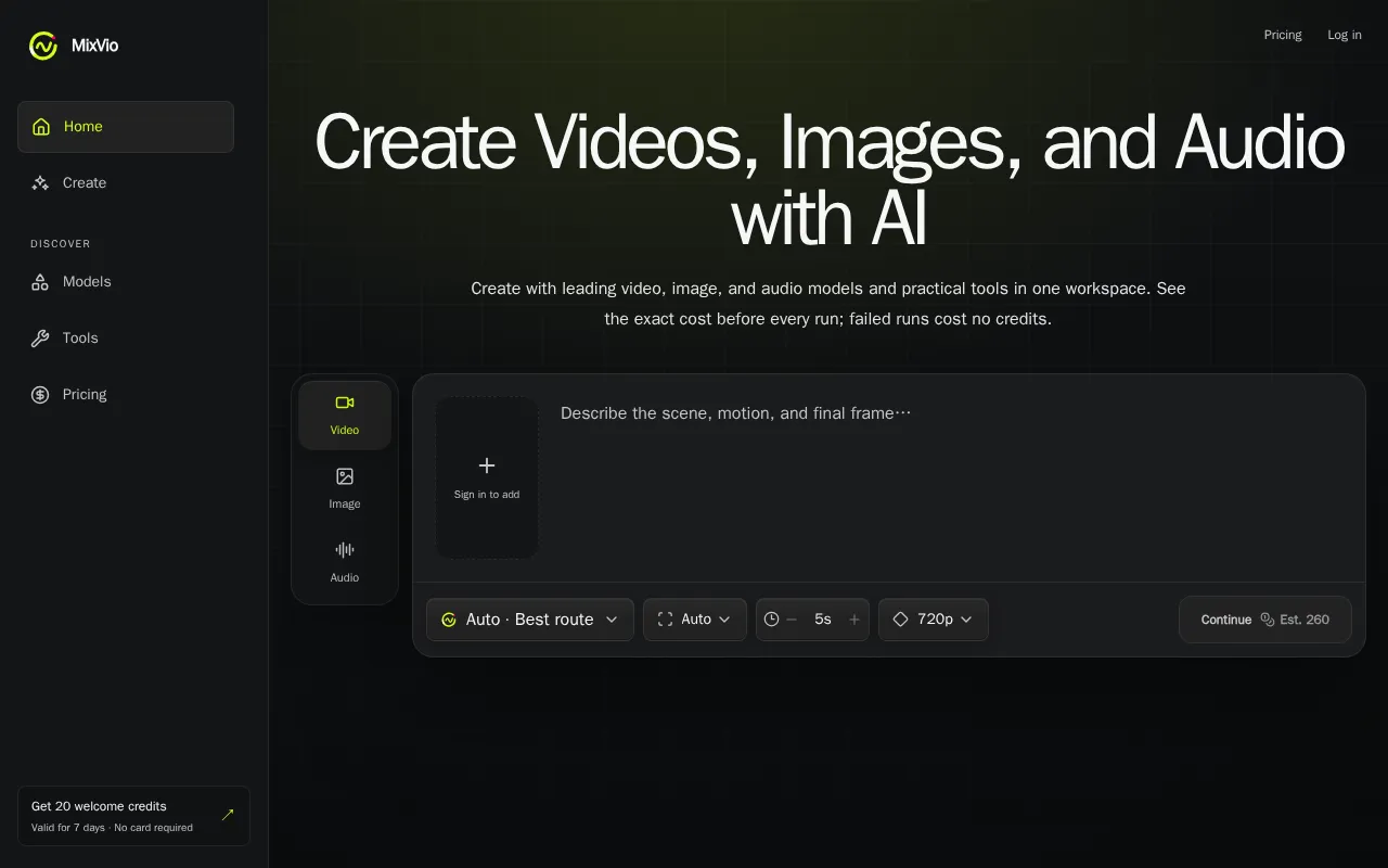 MixVio AI — preview screenshot