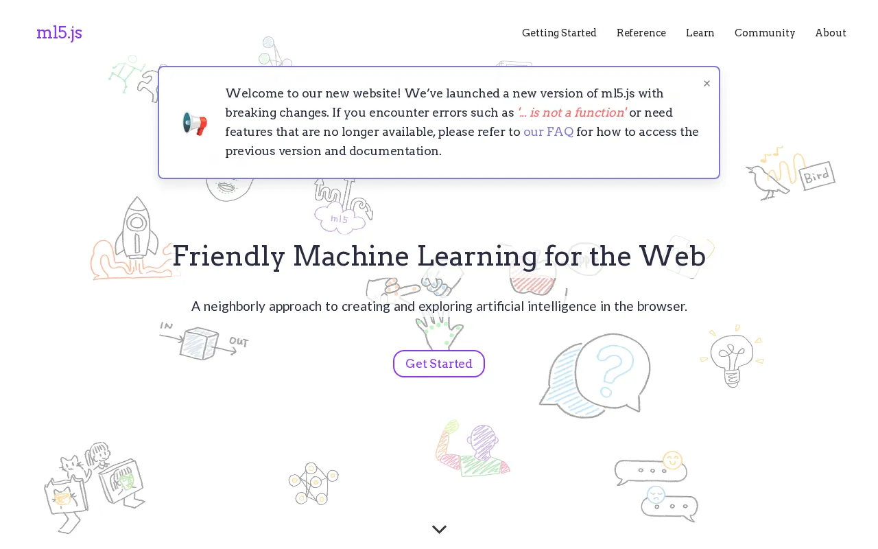 ml5js — preview screenshot