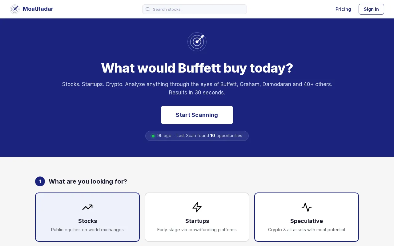 MoatRadar — preview screenshot
