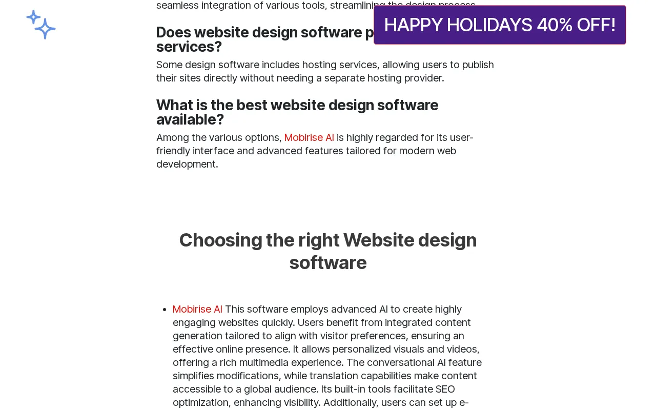 Mobirise — preview screenshot