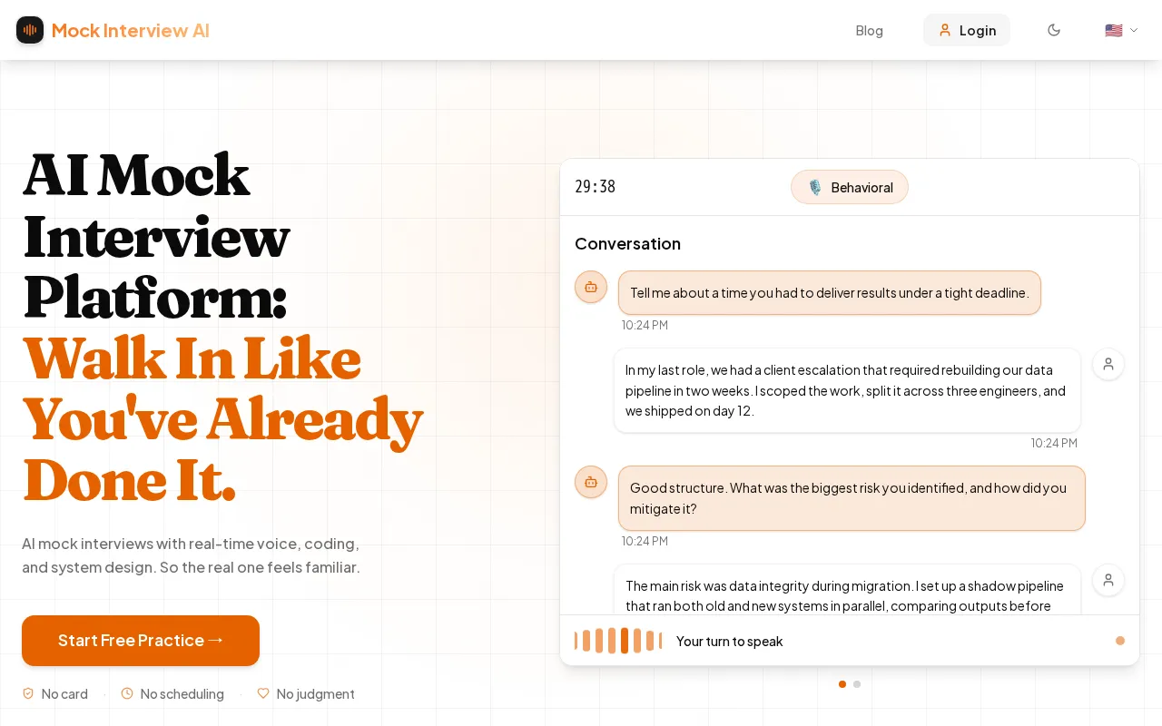 MockInterviewAI — preview screenshot