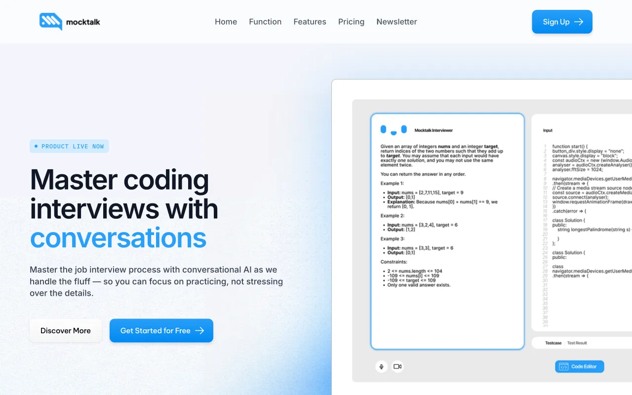 Mocktalk — preview screenshot