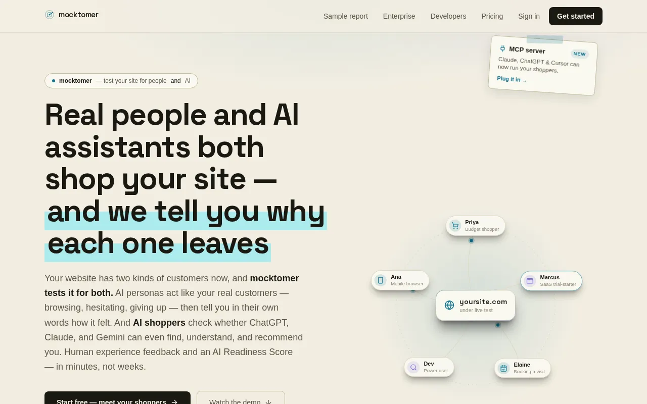 mocktomer — preview screenshot
