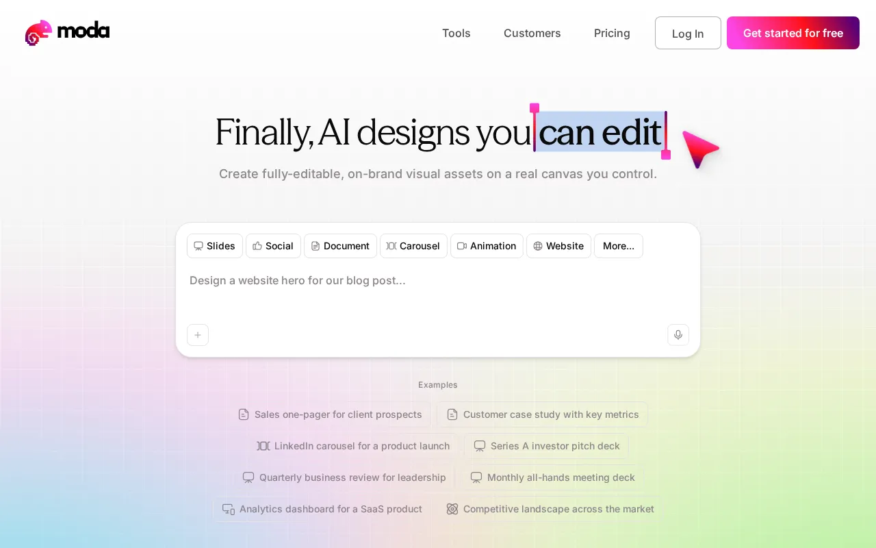 moda.app — preview screenshot