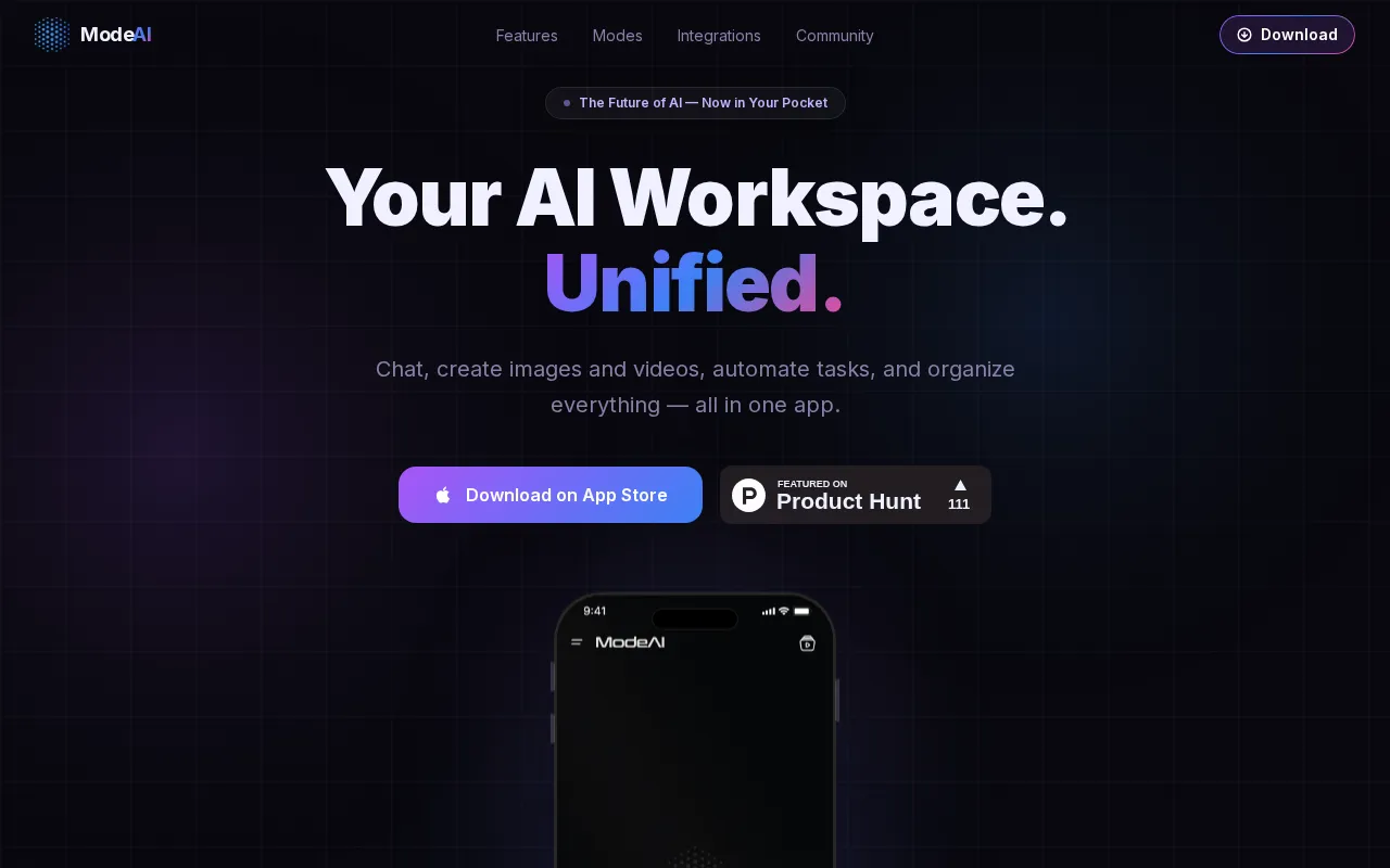 Mode AI — preview screenshot