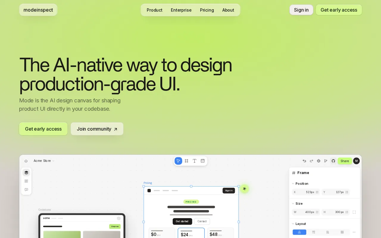 Modeinspect — preview screenshot